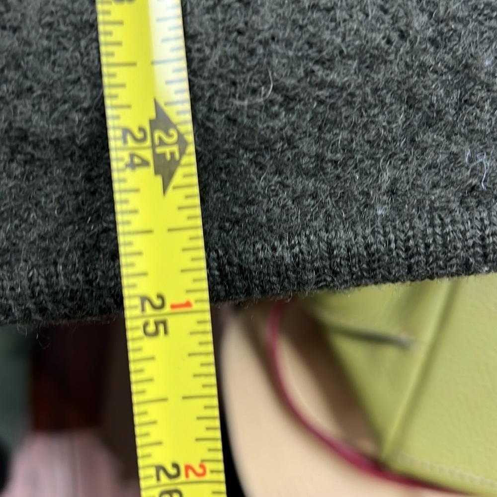 City Wear Boiled Wool Green Full Zipper Cardigan - Picture 9 of 10